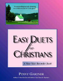 easy recorder duets for Christians