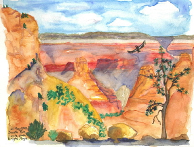 grand canyon nature painting